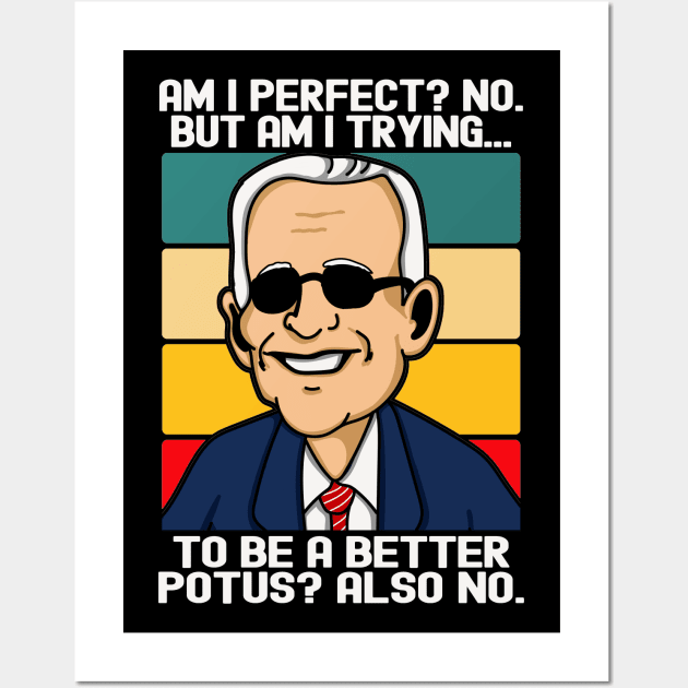 Funny Joe Biden Wall Art by Etopix